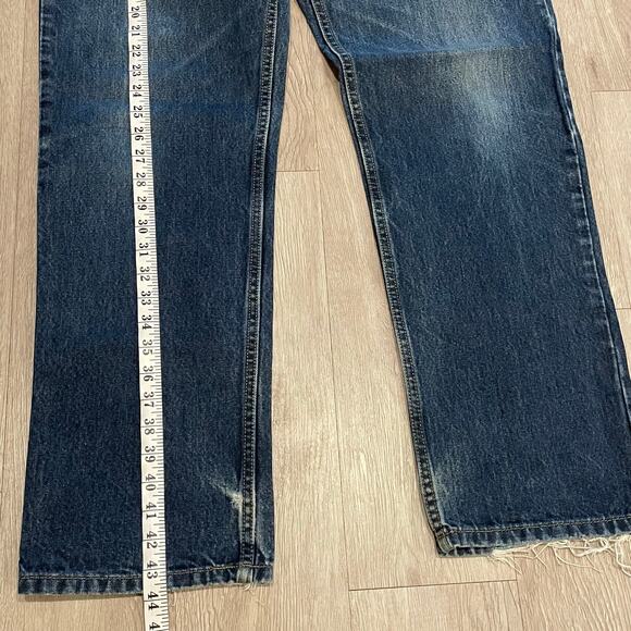 Mens Jeans 36x32 Grungy Distressed Y2K 90s Skateboarding Streetwear Relaxed Fit - Picture 7 of 9